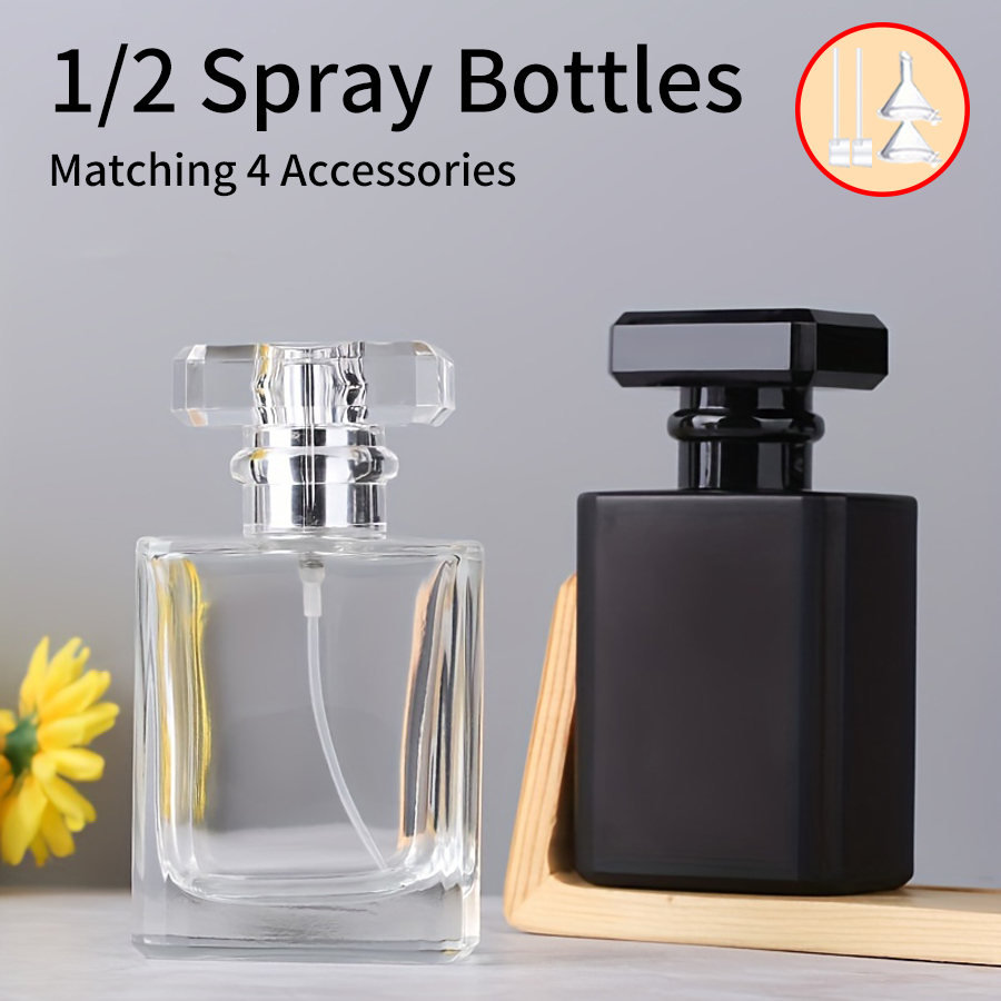 Perfume Fragrance Gallon - 1/2pcs+4 Accessories 50ml Glass Perfume Spray