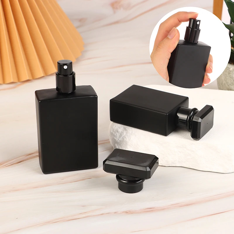 Perfume Fragrance Gallon - 30/50ml Bright Black Perfume Bottle Glass