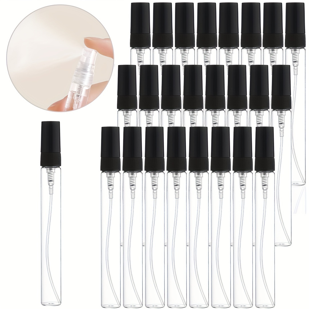 Perfume Fragrance Gallon - 25pcs 10ml Refillable Empty Portable Glass