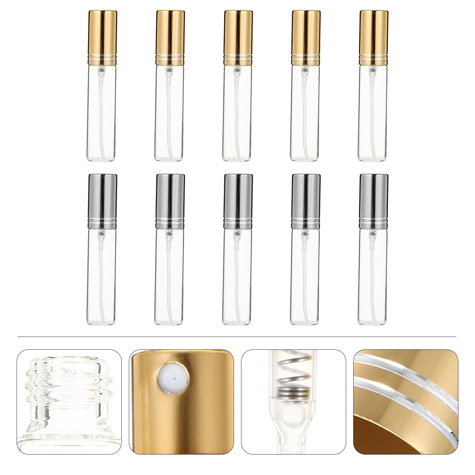 10Pcs High Quality Clear Glass - đánh giá và giá Perfume Quality Fragrance Oils