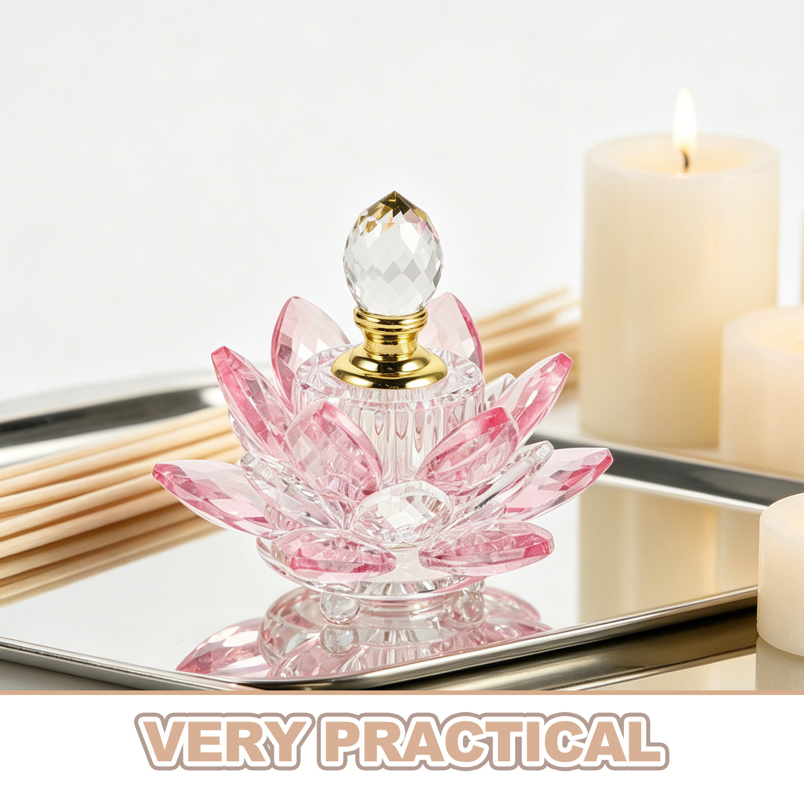 Refillable Crystal Lotus Flowe - đánh giá và giá Perfume Refill Bottle