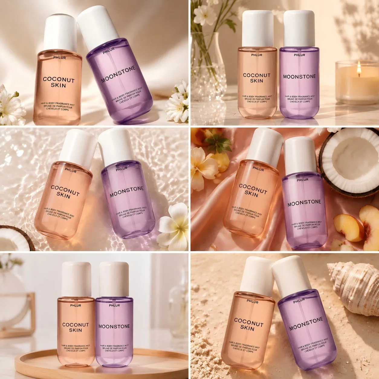 PHLUR Coconut Skin & Moonstone - đánh giá và giá Fragrance Perfume For Hair