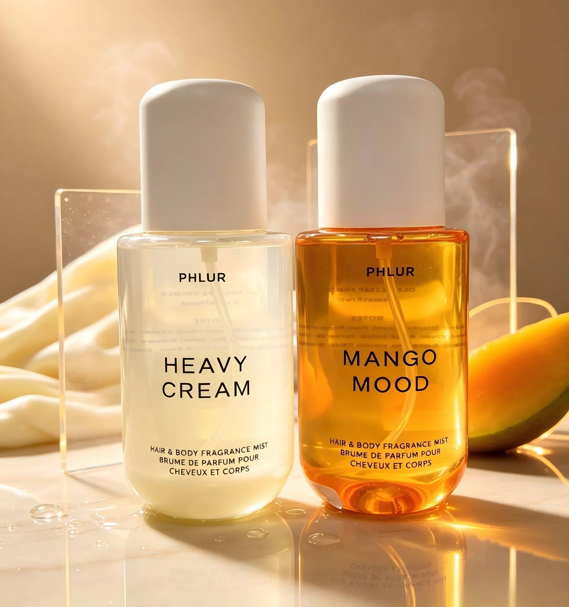 Phlur Heavy Cream + Mango Mood - đánh giá và giá Fragrance Perfume For Hair