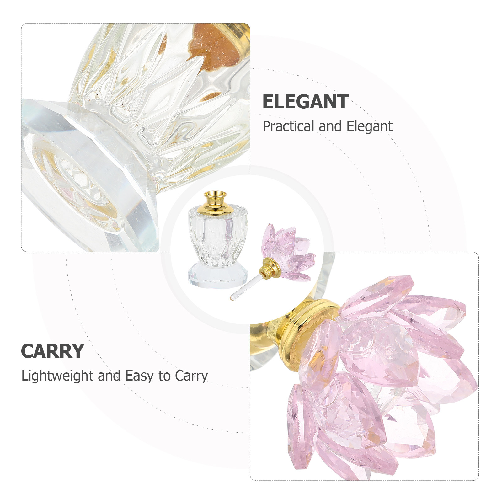 Crystal Perfume Bottle Pink 3M - đánh giá và giá Perfume Refill Bottle
