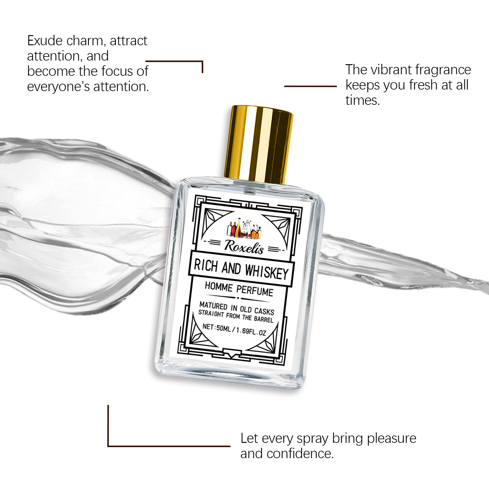 Roxelis 50ml Charm Whisky Men' - đánh giá và giá Perfume Adrien Fragrance