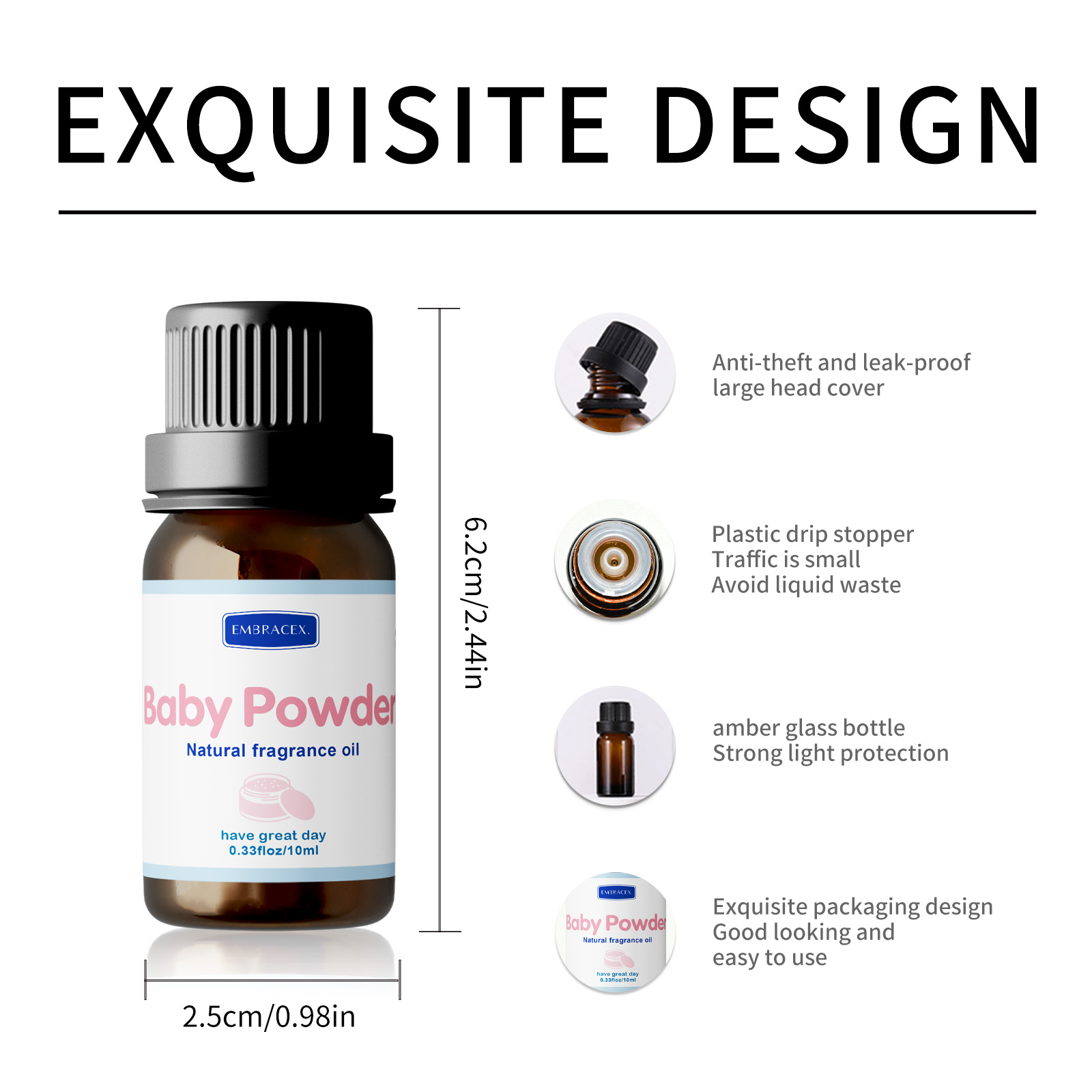 10ml Baby Powder Essential Oil - đánh giá và giá Perfume Fragrance Essence