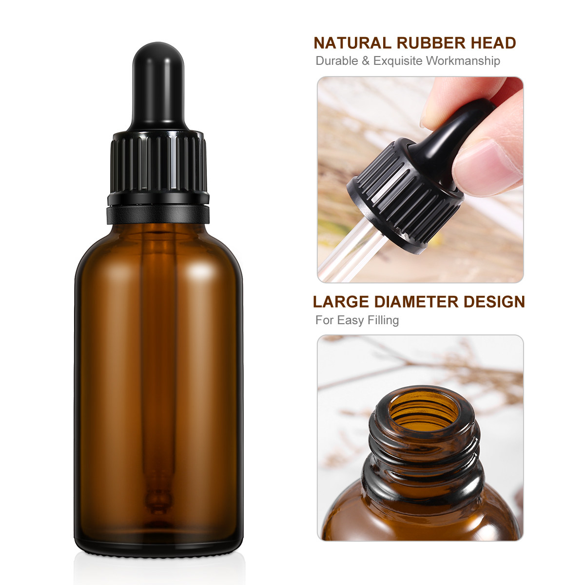 12Pcs Amber Glass Refillable E - đánh giá và giá Perfume Refill Bottle